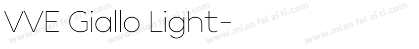 VVE Giallo Light字体转换